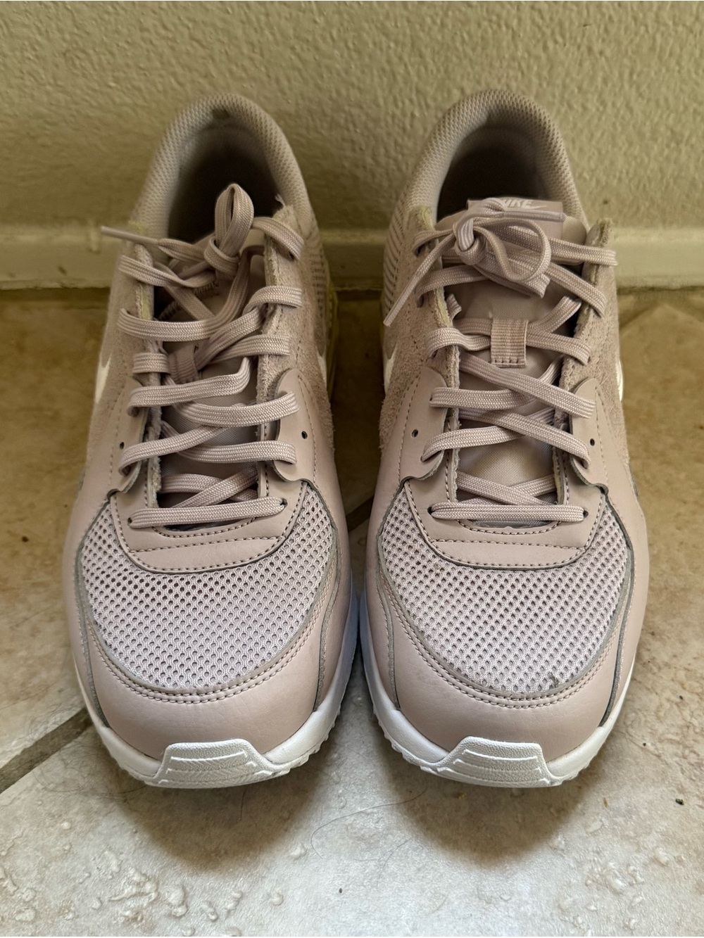 Nike Air Max Women's Neutral Beige Mesh Athletic Sneakers
